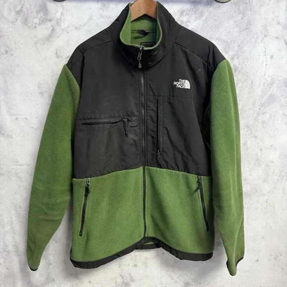The North Face Denali Jacket Mens XL Green Fleece Outdoors Polartec Recycled - Picture 1 of 16